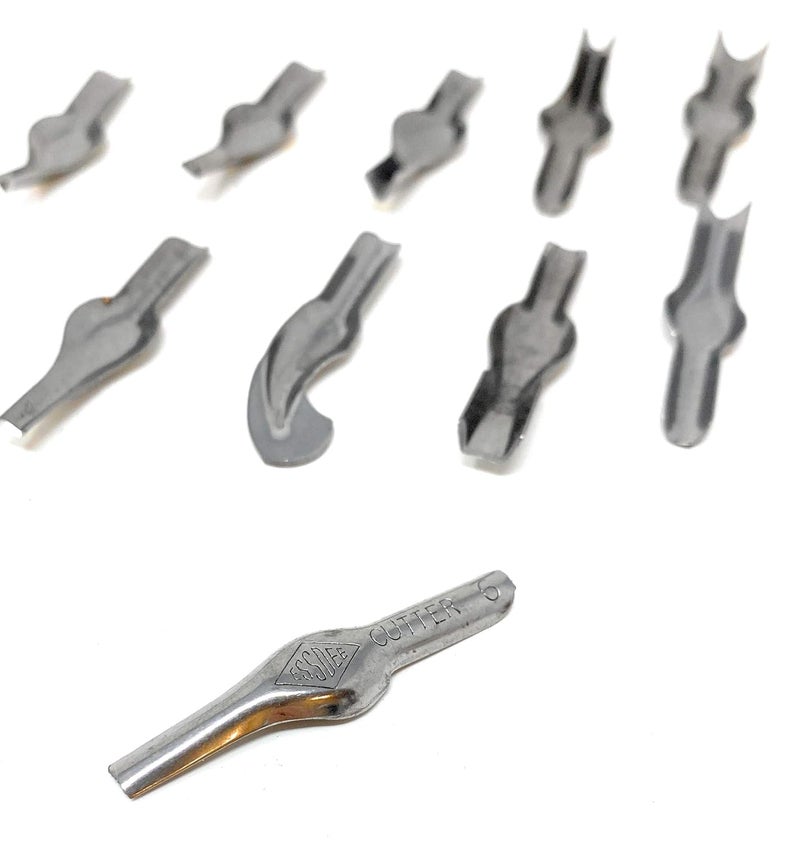 Essdee Linoleum Cutter Tools - Style 1 to 10 Sizes Lino Blades - High Carbon Steel - Pack of 10 - Made in UK - Image 3